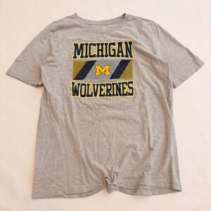 Gen2 Michigan Wolverines T-Shirt Youth XL Gray Short Sleeve NCAA Graphic Tee